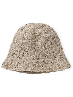 Hoed beige/wit