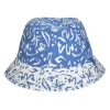 Hoed blauw/wit