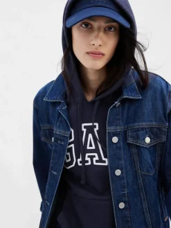 Hoodie donkerblauw