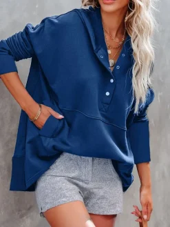 Hoodie donkerblauw