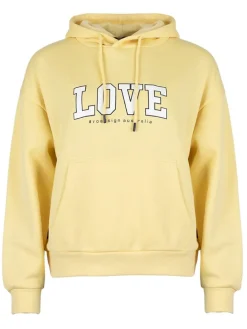 Hoodie geel