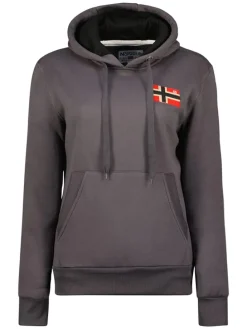 Hoodie "Genifer" donkergrijs