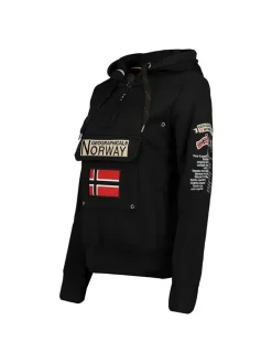 Hoodie "Gymclass" zwart