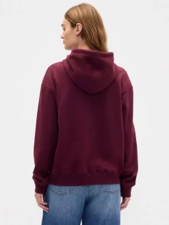 Hoodie pruimkleurig