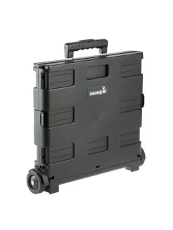 Inklapbare boodschappentrolley "Olli" zwart - 65 l