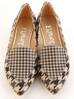 Instappers beige/zwart
