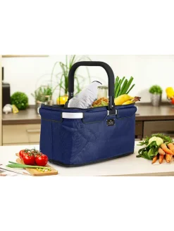 Isoleerboodschappentas "Falko" donkerblauw - (B)48 x (H)27 x (D)28 cm