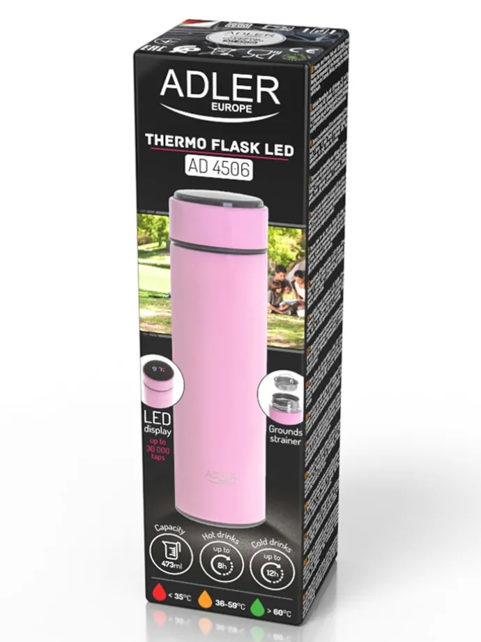 Isoleerfles "AD 4506" lichtroze - 473 ml