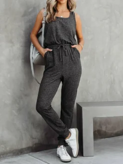 Jumpsuit antraciet