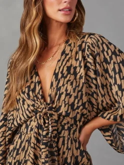 Jumpsuit beige/zwart