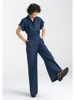 Jumpsuit donkerblauw