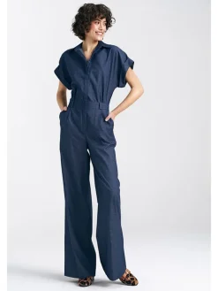 Jumpsuit donkerblauw