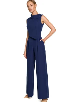 Jumpsuit donkerblauw