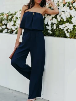 Jumpsuit donkerblauw