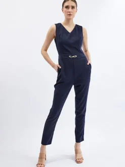 Jumpsuit donkerblauw