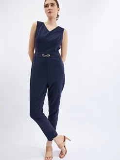 Jumpsuit donkerblauw