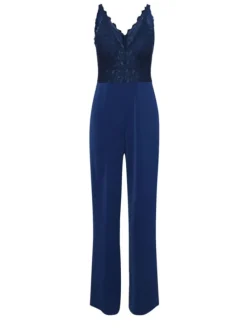 Jumpsuit donkerblauw
