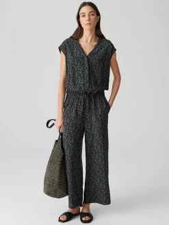 Jumpsuit donkerblauw/kaki