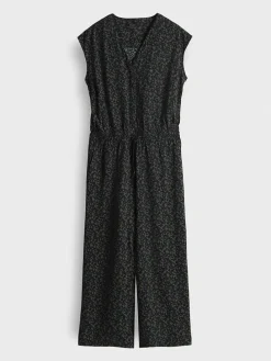 Jumpsuit donkerblauw/kaki