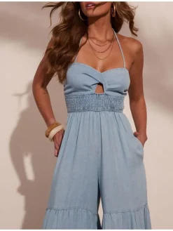 Jumpsuit lichtblauw
