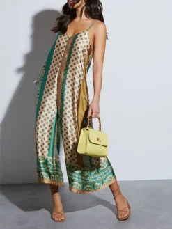 Jumpsuit meerkleurig/groen