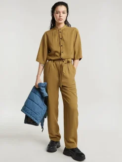 Jumpsuit okergeel