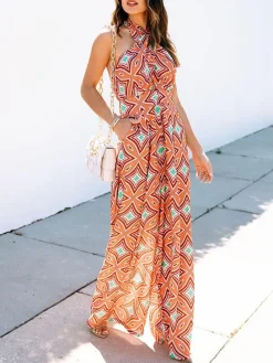 Jumpsuit oranje/rood