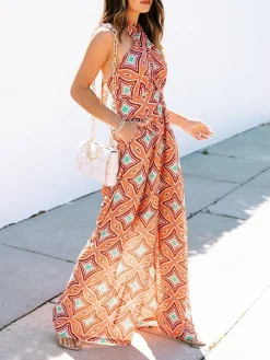 Jumpsuit oranje/rood