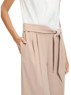 Jumpsuit wit/beige
