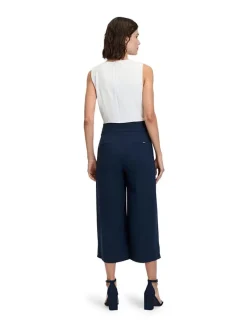 Jumpsuit wit/donkerblauw