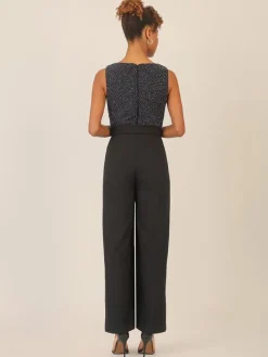 Jumpsuit zwart/donkerblauw