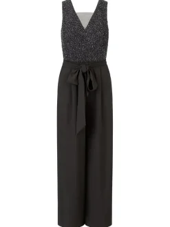 Jumpsuit zwart/donkerblauw
