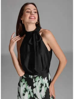 Jumpsuit zwart/groen