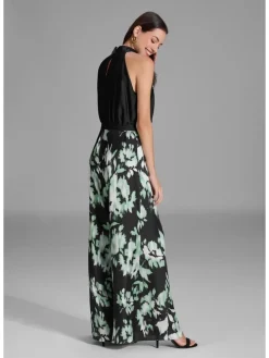 Jumpsuit zwart/groen