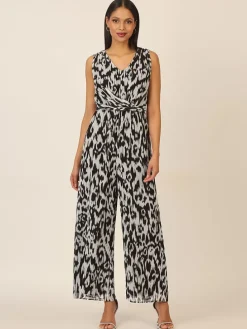 Jumpsuit zwart/lichtgrijs