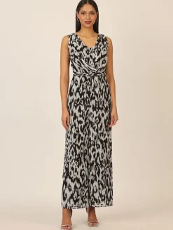 Jumpsuit zwart/lichtgrijs