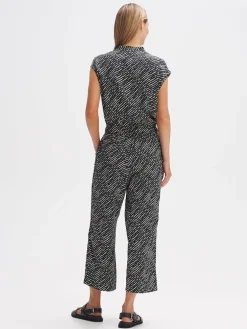 Jumpsuit zwart/wit