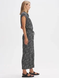 Jumpsuit zwart/wit