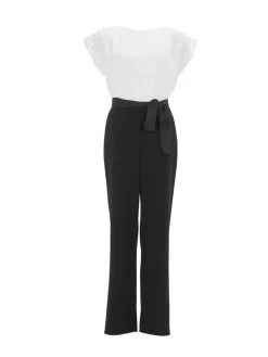Jumpsuit zwart/wit