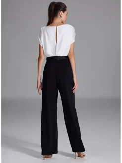 Jumpsuit zwart/wit