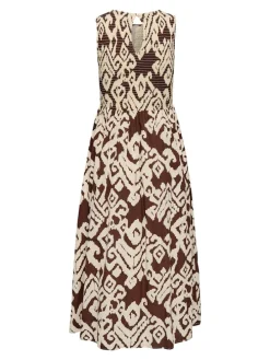 Jurk bruin/beige
