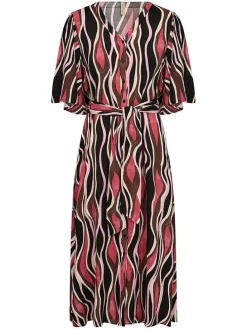 Jurk "Cammi" rood/zwart