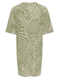 Jurk "Debbie" groen/beige