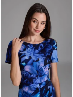 Jurk donkerblauw/paars