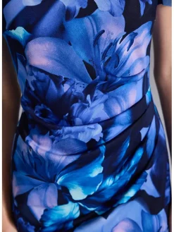 Jurk donkerblauw/paars