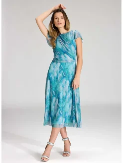 Jurk turquoise/blauw