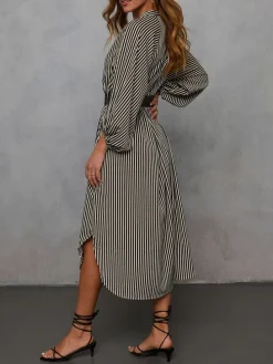 Jurk zwart/beige