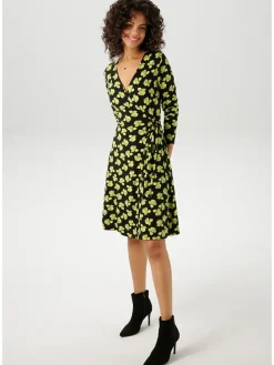 Jurk zwart/groen