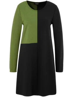Jurk zwart/groen
