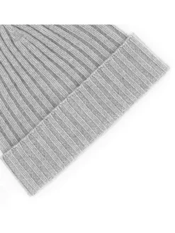 Kasjmieren beanie grijs